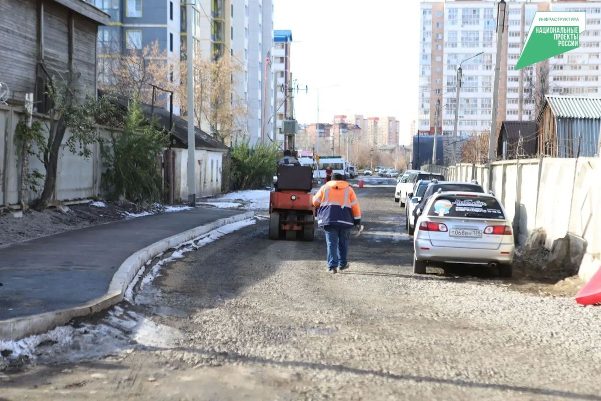 Сегодня ночью на улице Восточный промузел будут укладывать нижний слой асфальтобетона