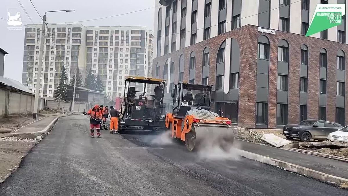 В Иркутске за сутки уложили около 1400 тонн асфальтобетона на пяти ремонтируемых дорогах