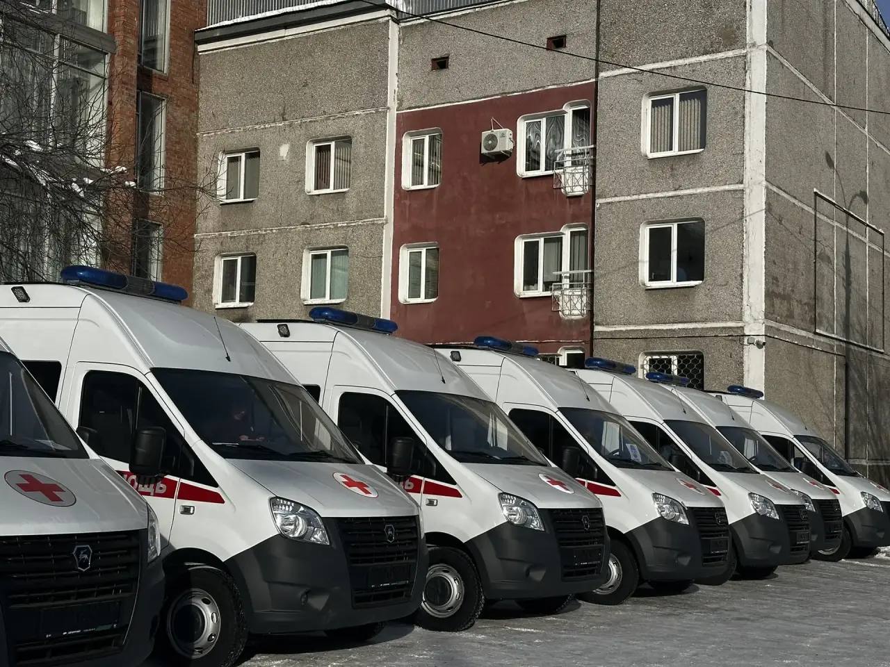 Автопарк скорой помощи Иркутской области пополнился 15 новыми машинами