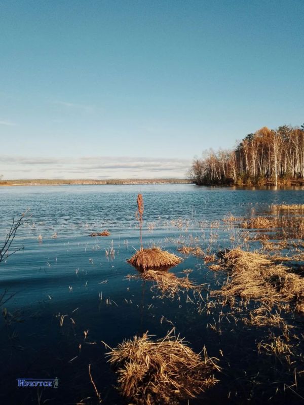 Прогуляемся у Ангары, но вдали от города — на фото берег Иркутского водохранилища близ деревни Новогрудинина за день до снегопада Прогуляемся у Ангары, но вдали от города — на фото берег Иркутского водохранилища близ деревни Новогрудинина за день до снегопада